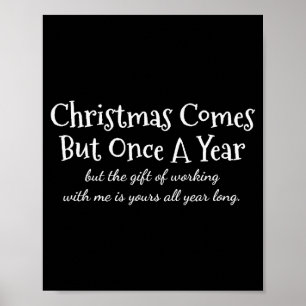 Funny Coworker Shirts And Uni-adults Blue Small Cl Poster