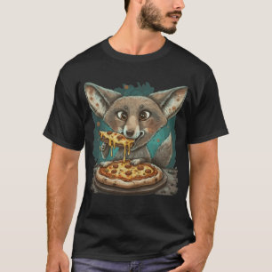 Funny coyote eating pizza T-Shirt