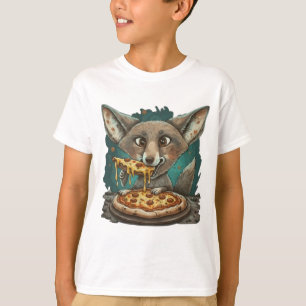 Funny coyote eating pizza T-Shirt