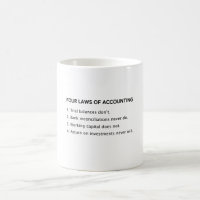 Funny CPA Accountant Four Laws Of Accounting Jokes