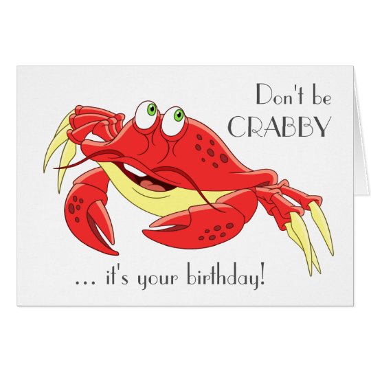 Funny Crab Card
