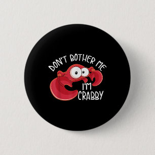 Funny Crab Costume For Men Women Crab Eating Fan C 2 Inch Round Button