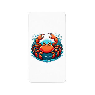 funny-crab label