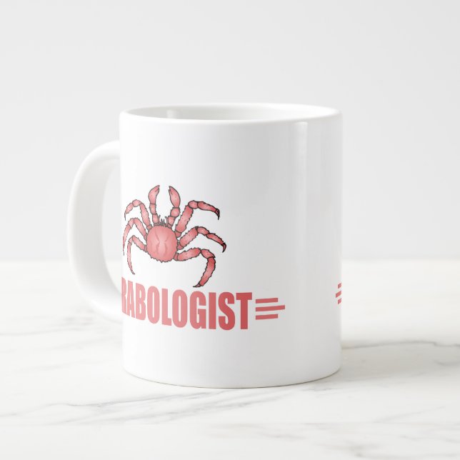 Funny Crab Lover Large Coffee Mug (Front Left)