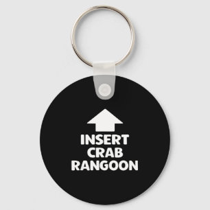 Funny Crab Rangoon Apparel _ Hilarious Foodie Keychain