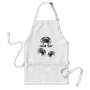 Funny Crab Template Seafood Apron