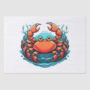 funny-crab tissue paper