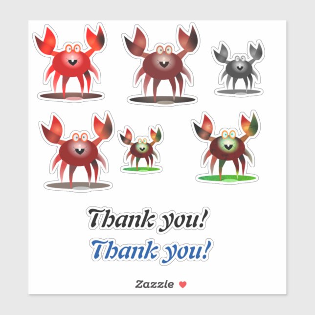 Funny crabs and Thank you (Sheet)