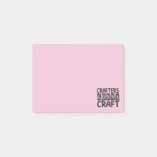 Funny Crafter Knitting Crocheting Sewing Artist Post-it Notes