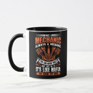 Funny Craftsman Tee Once A Mechanic Always A Mecha Mug
