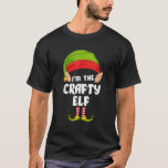 Funny Crafty Elf Matching Family Group PJ Christma T-Shirt<br><div class="desc">Funny Crafty Elf Matching Family Group PJ Christmas</div>