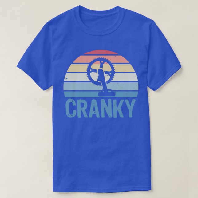 Funny Cranky Cycling Gift for Cyclist T-Shirt (Design Front)