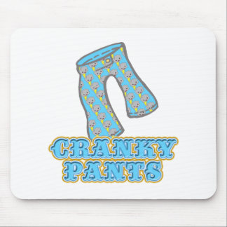 Funny Cranky Pants Design Mouse Pad