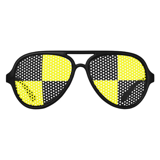 Funny crash test dummy party sunglasses (Front)