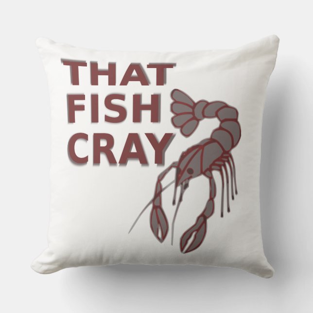Funny Crawfish Design Pillow (Front)