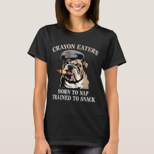 Funny Crayon Eaters Born to Nap Snack Team T-Shirt