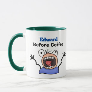 Funny Crazy Before & After Coffee Mug