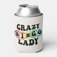 Funny Crazy Bingo lady word art