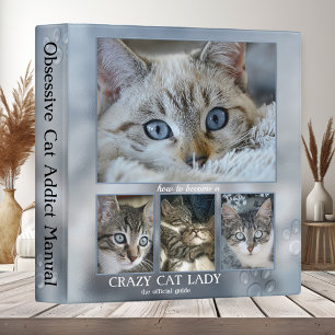 Funny Crazy Cat Lady Classeur photo