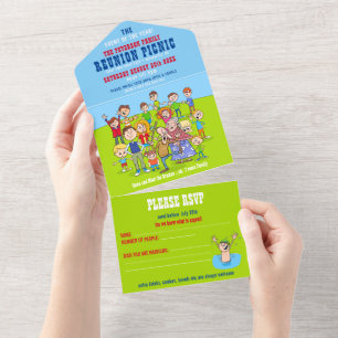 FUNNY Crazy Family Reunion Invitation 