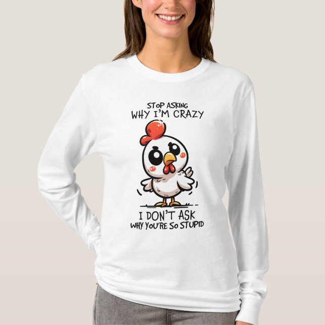 Funny crazy word art T-Shirt (Front)