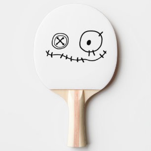 funny creep cute monster cartoon character Hallowe Ping Pong Paddle