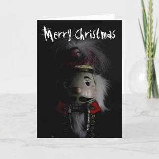Funny Creepy Nutcracker Holiday Card