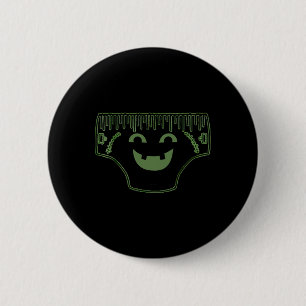Funny Creepy Pair Of Underwear Face Costume  2 Inch Round Button