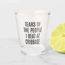 Funny Cribbage Coaster Tears of the People I Beat