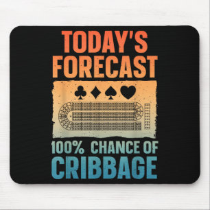 Funny Cribbage Design For Men Women Kids Card Game Mouse Pad