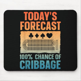 Funny Cribbage Design For Men Women Kids Card Game Mouse Pad