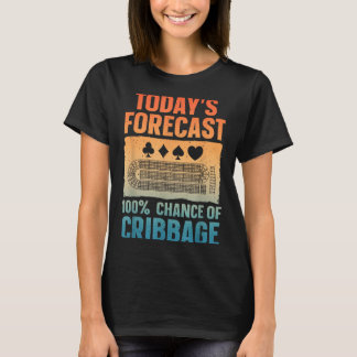 Funny Cribbage Design For Men Women Kids Card Game T-Shirt