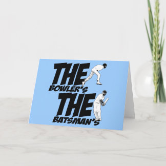 Funny cricket card