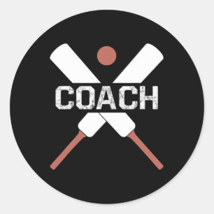 Funny Cricket Coach Shirt Best Coach Gift Classic Round Sticker