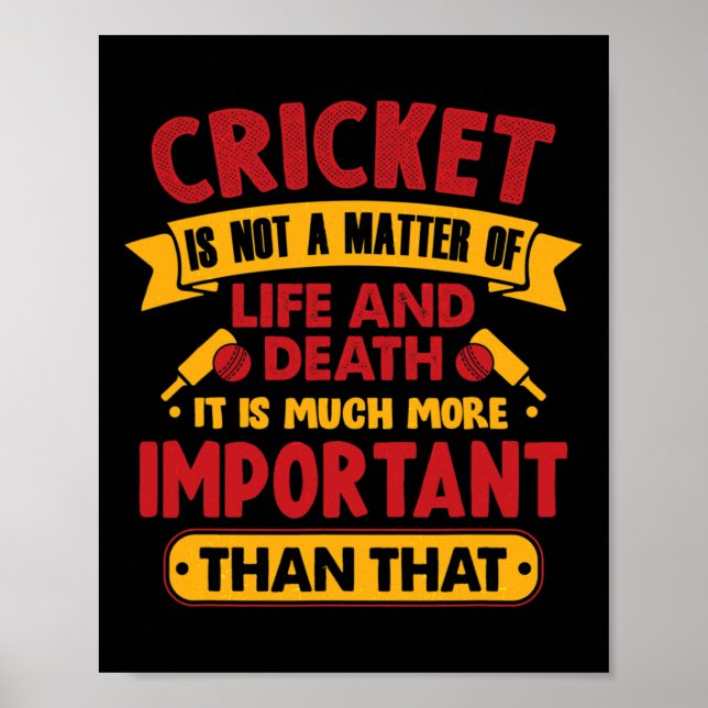 Funny Cricket Hob  Poster (Front)