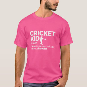 Funny Cricket Kid Definition Gifts for Cricket Lov T-Shirt