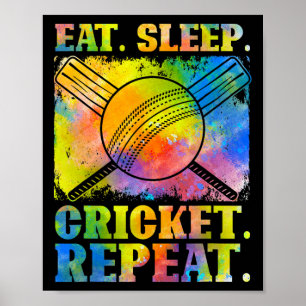 Funny Cricket Repetiion Field Sports For Ll Player Poster
