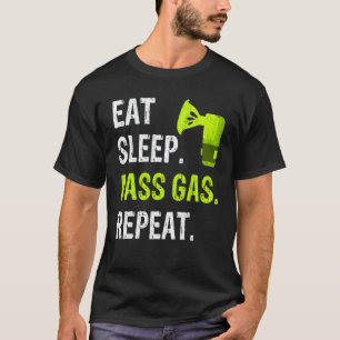 Funny Crna Anesthetist Nurse Eat Sleep Pass Gas R T-Shirt