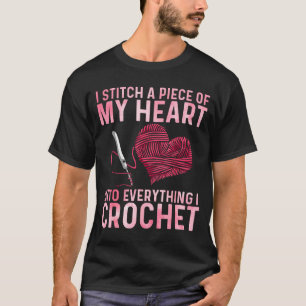 Funny Crochet Design For Men Women Crocheting Croc T-Shirt