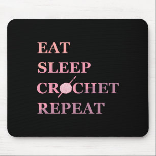 Funny Crochet Quote  Mouse Pad