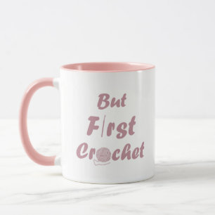 Funny crochet saying knitting quote mug