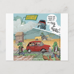 Funny Crocodile Farm Postcard