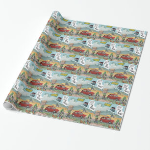Funny Crocodile Farm Wrapping Paper