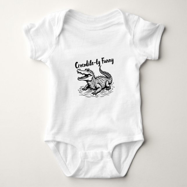 Funny Crocodile Tee – Unique crocodile Designs  (Front)