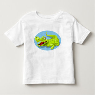 funny crocodile toddler t-shirt