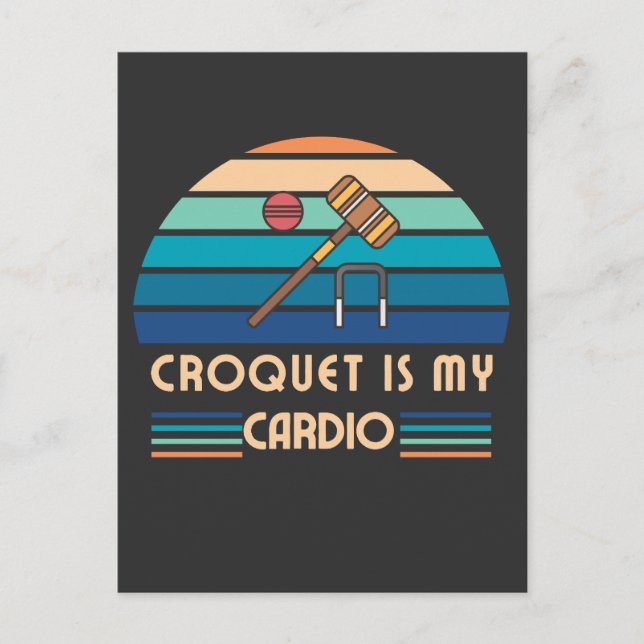 funny croquet postcard (Front)
