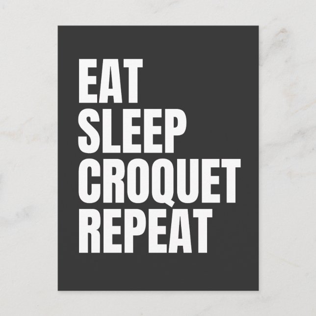 funny croquet postcard (Front)