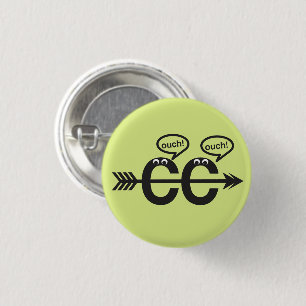 Funny Cross Country Running © Ouch! 1 Inch Round Button