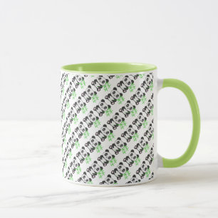 Funny cross-stitch panda mug
