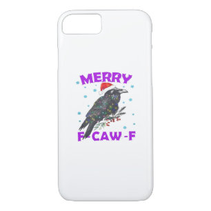 Funny Crow Christmas Classic Vintage Style Case-Mate iPhone Case